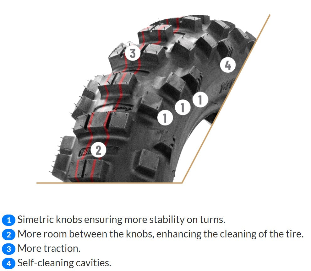 Borilli 7 DAYS EXTREME SS 140/80-18 Rear