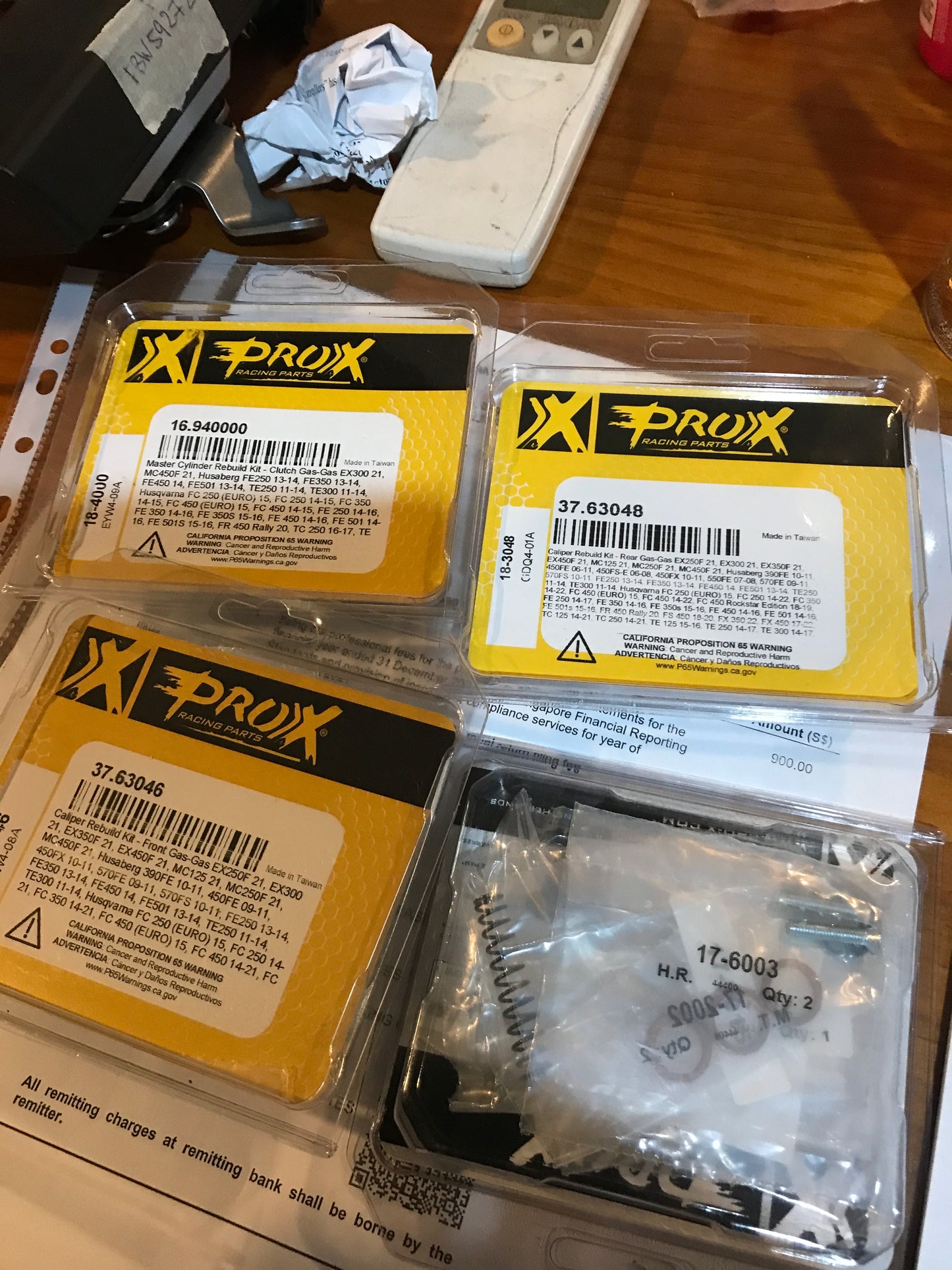 Prox Master Cylinder Rebuild Kit